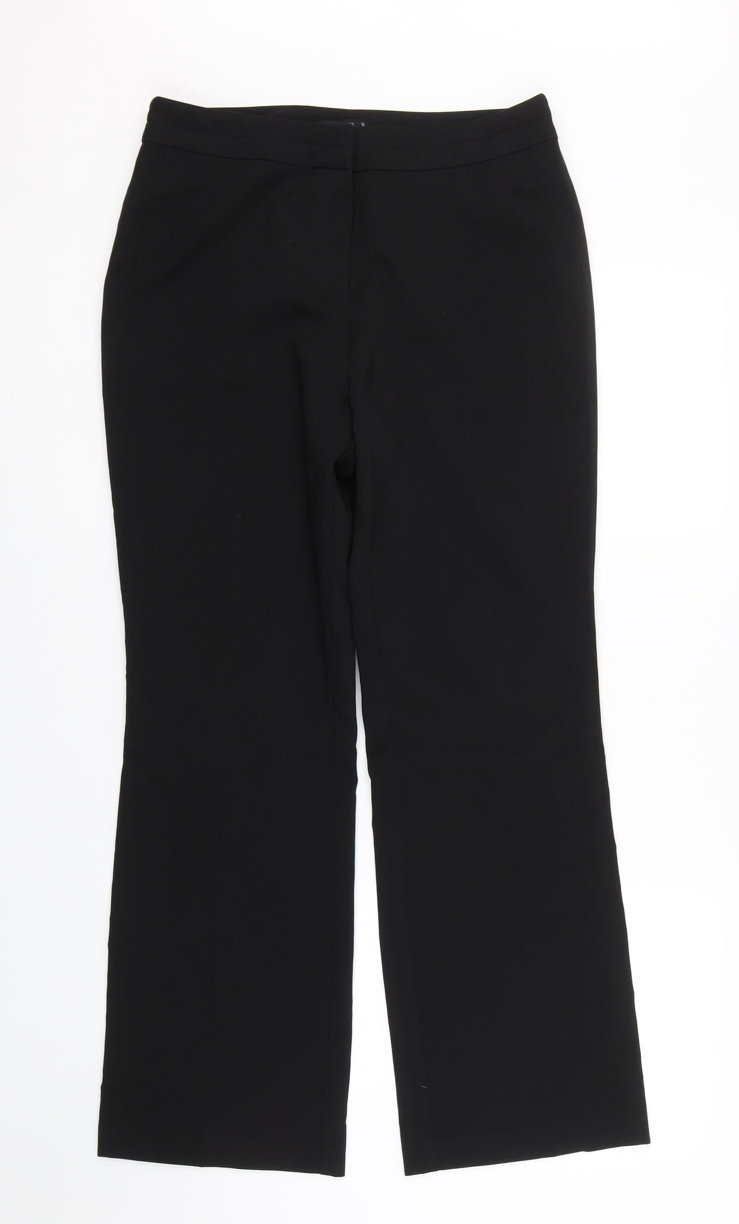 Papaya Womens Black   Trousers  Size 10 L27 in