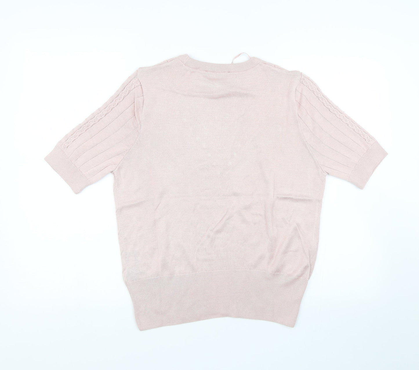 M&S Womens Pink   Basic T-Shirt Size 14