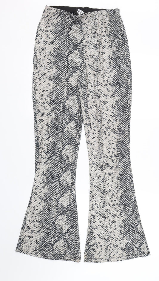 Reclaimed Vintage Womens Beige Animal Print  Capri Leggings Size 8 L30 in