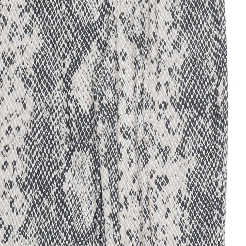 Reclaimed Vintage Womens Beige Animal Print  Capri Leggings Size 8 L30 in