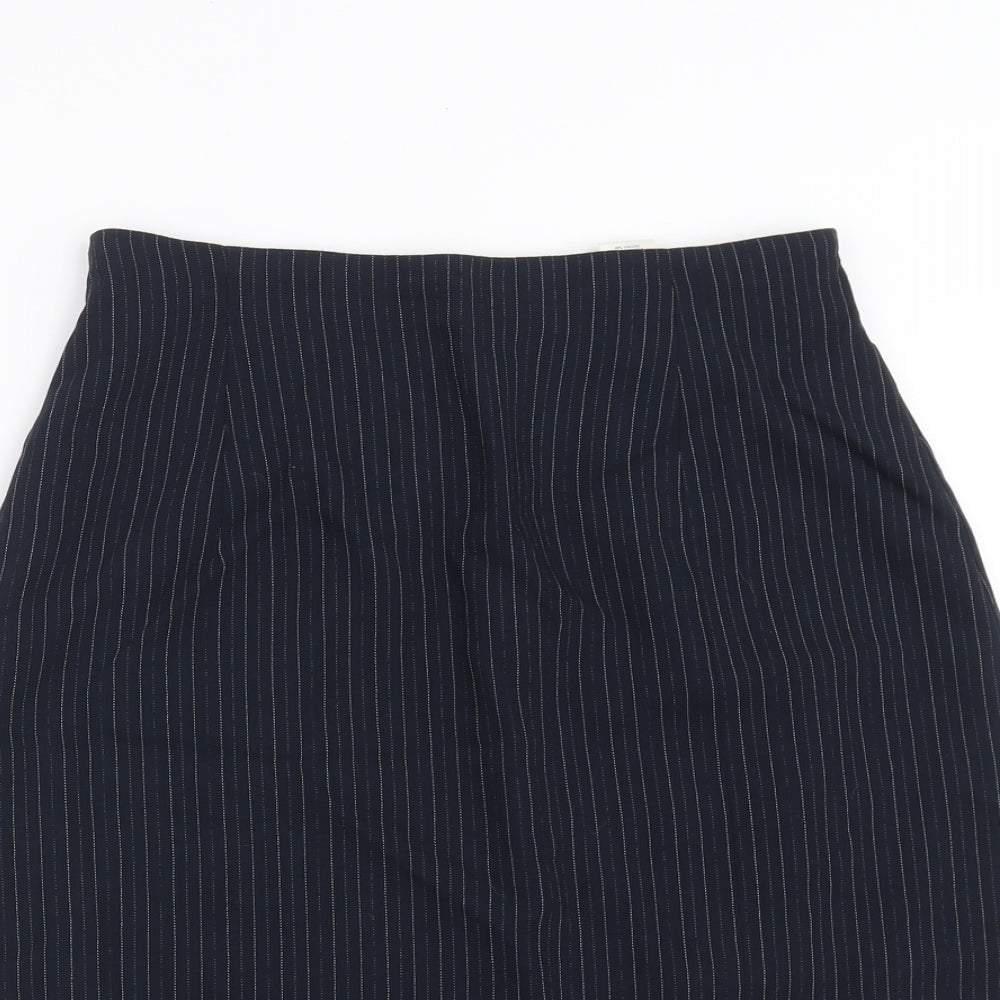 Richards  Womens Blue Striped  Straight & Pencil Skirt Size 12