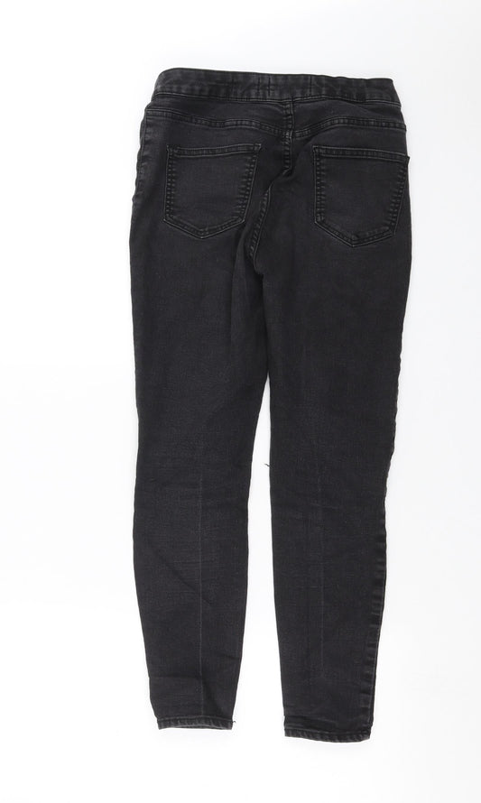 New Look Womens Black  Denim Skinny Jeans Size 12 L24 in - super skinny