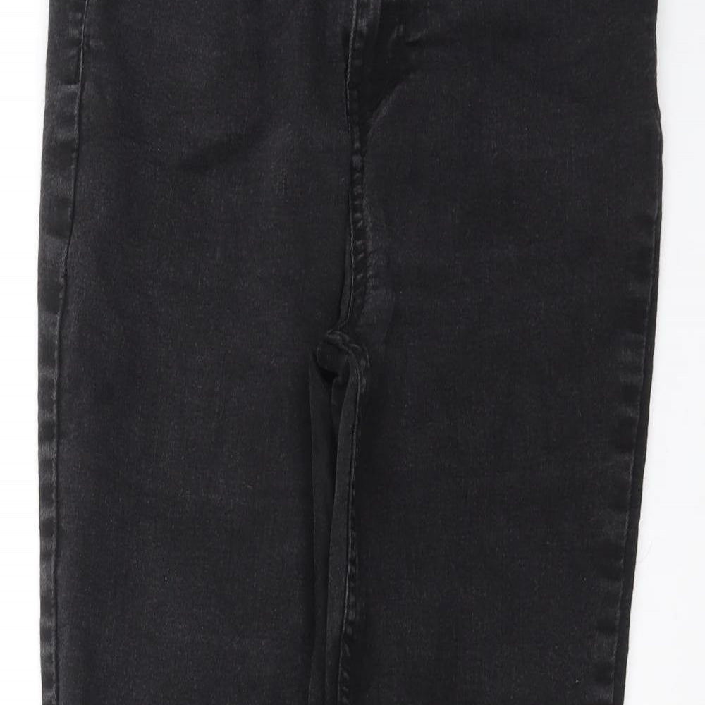New Look Womens Black  Denim Skinny Jeans Size 12 L24 in - super skinny