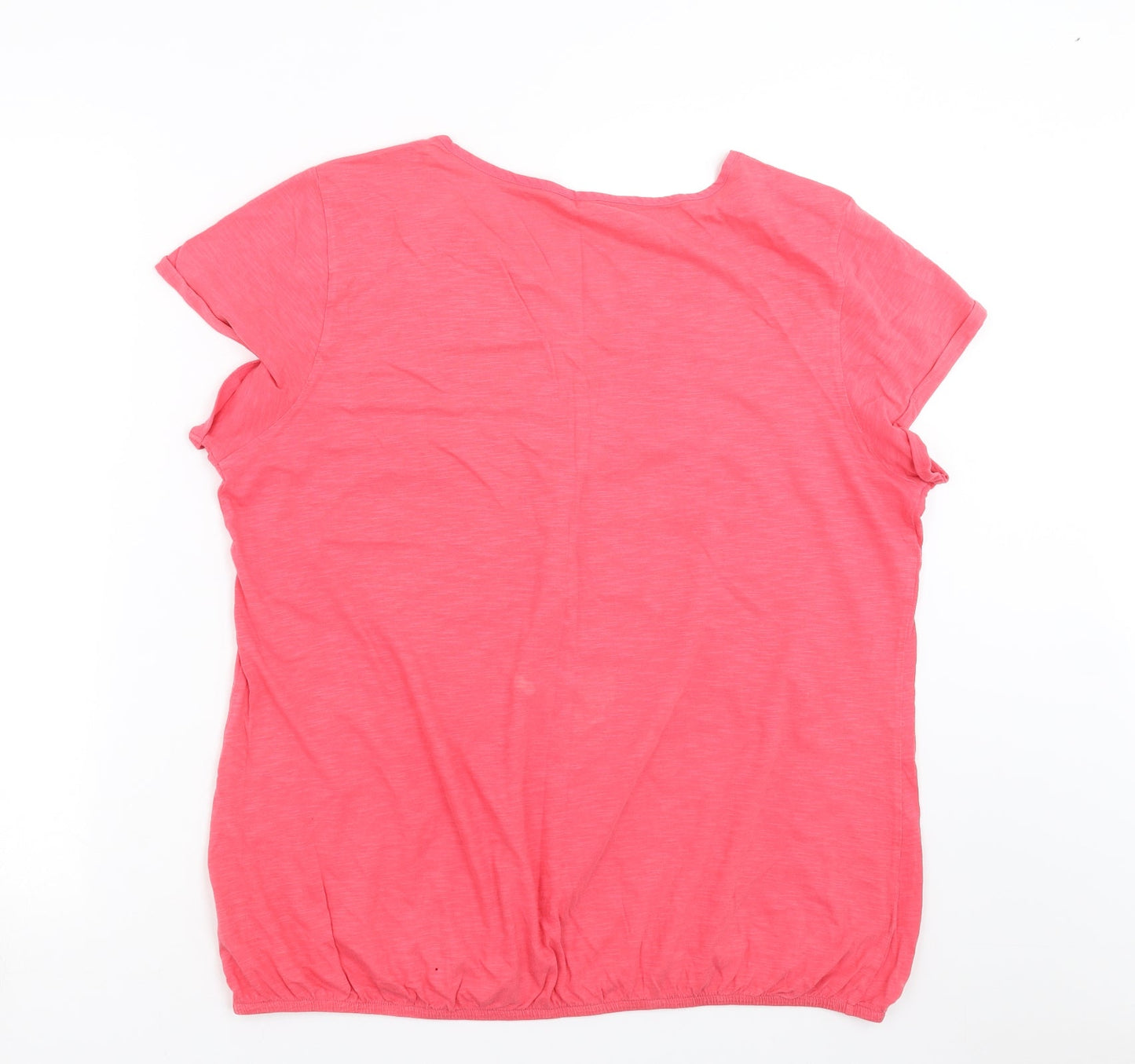 Marks and Spencer Womens Pink   Basic T-Shirt Size 16