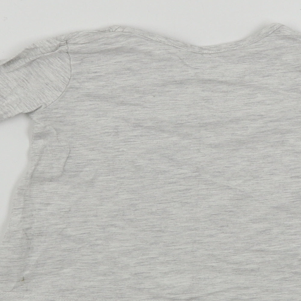 George  Girls Grey   Basic T-Shirt Size 6-9 Months