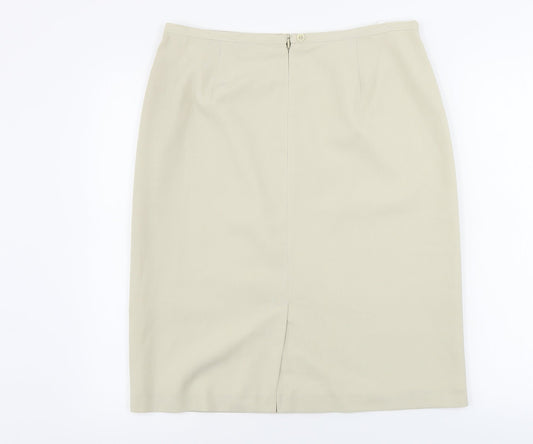 CMT  Womens Beige   A-Line Skirt Size 14