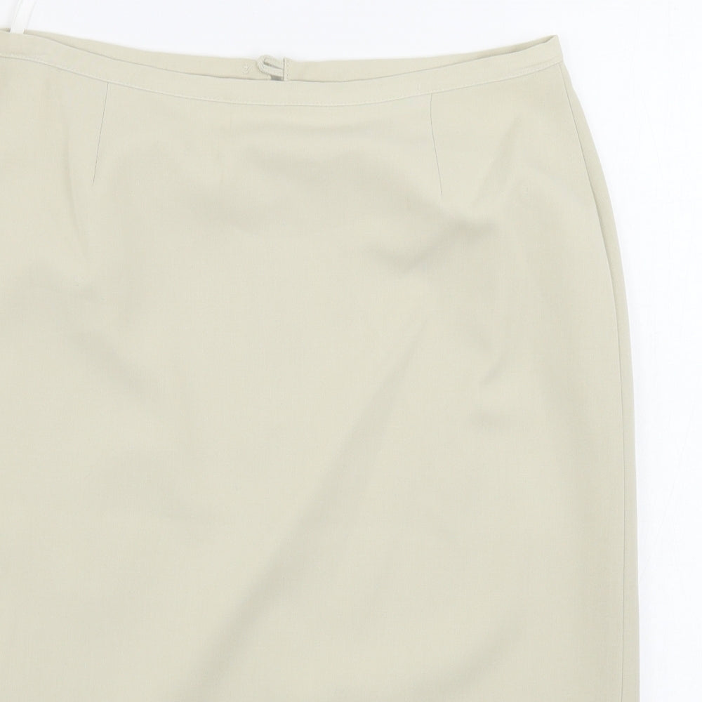CMT  Womens Beige   A-Line Skirt Size 14