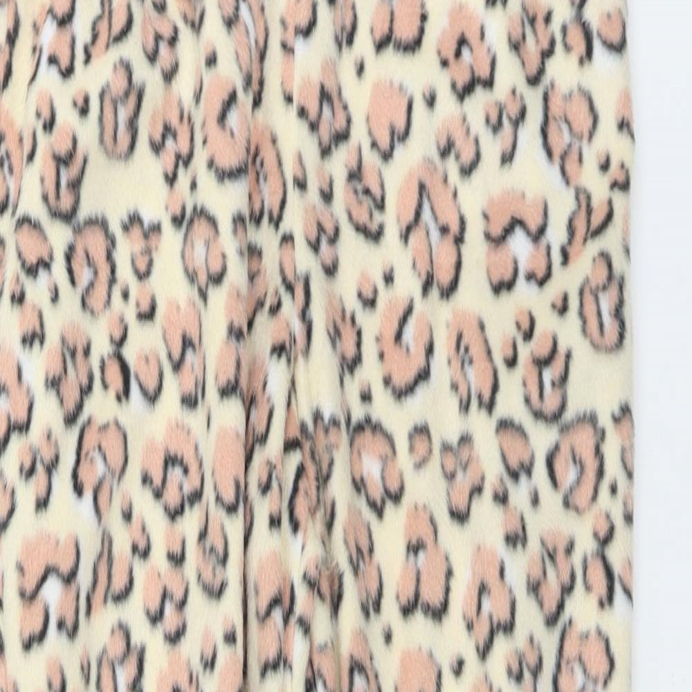 Preworn  Womens Beige Animal Print  Sweatpants Trousers Size 10 L25 in
