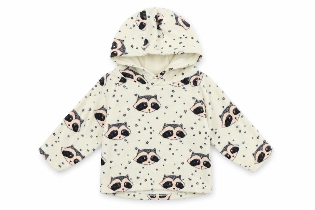 NEXT  Girls Beige Animal Print  Pullover Hoodie Size 2 Years