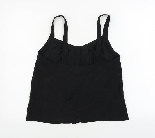 H&M  Womens Black   Basic Blouse Size 12