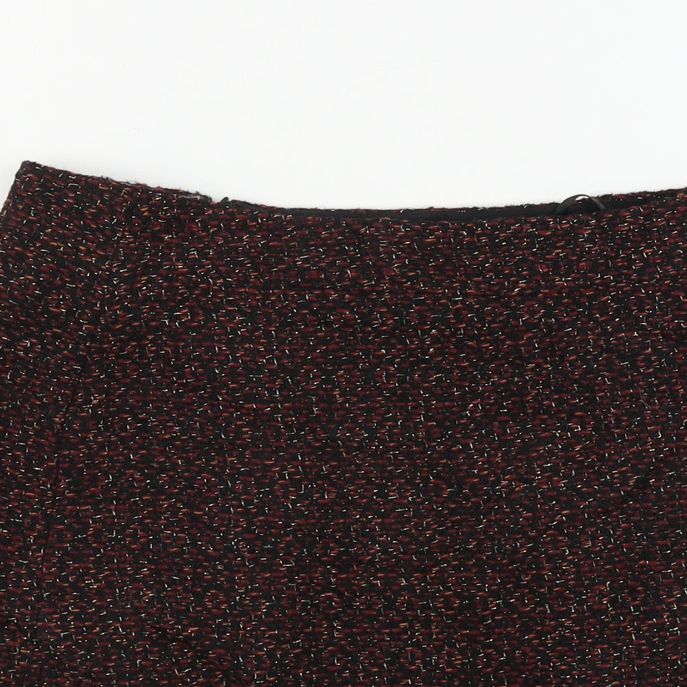 Warehouse Womens Black   A-Line Skirt Size 10