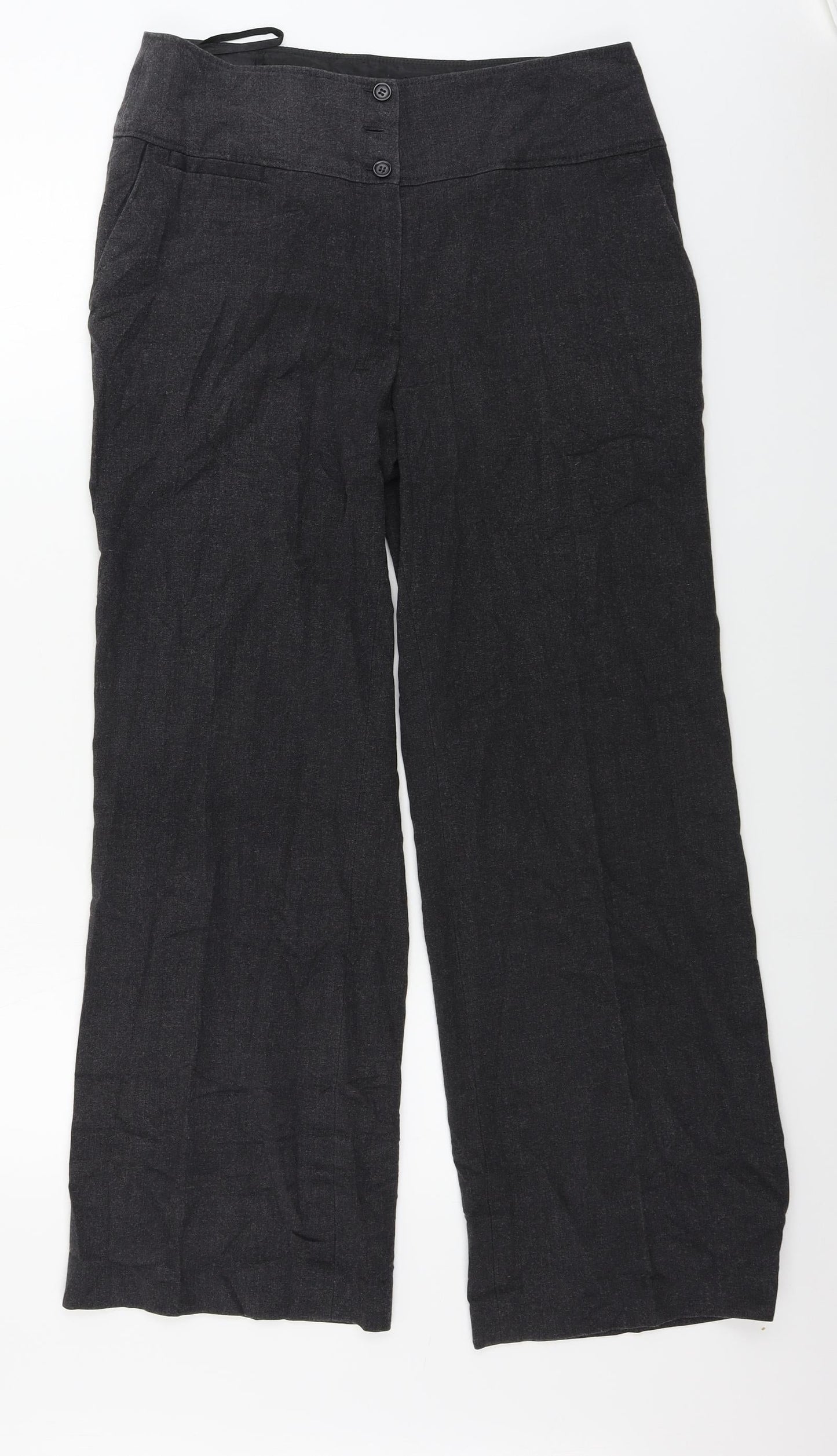 EWM Womens Grey Paisley  Trousers  Size 12 L28 in
