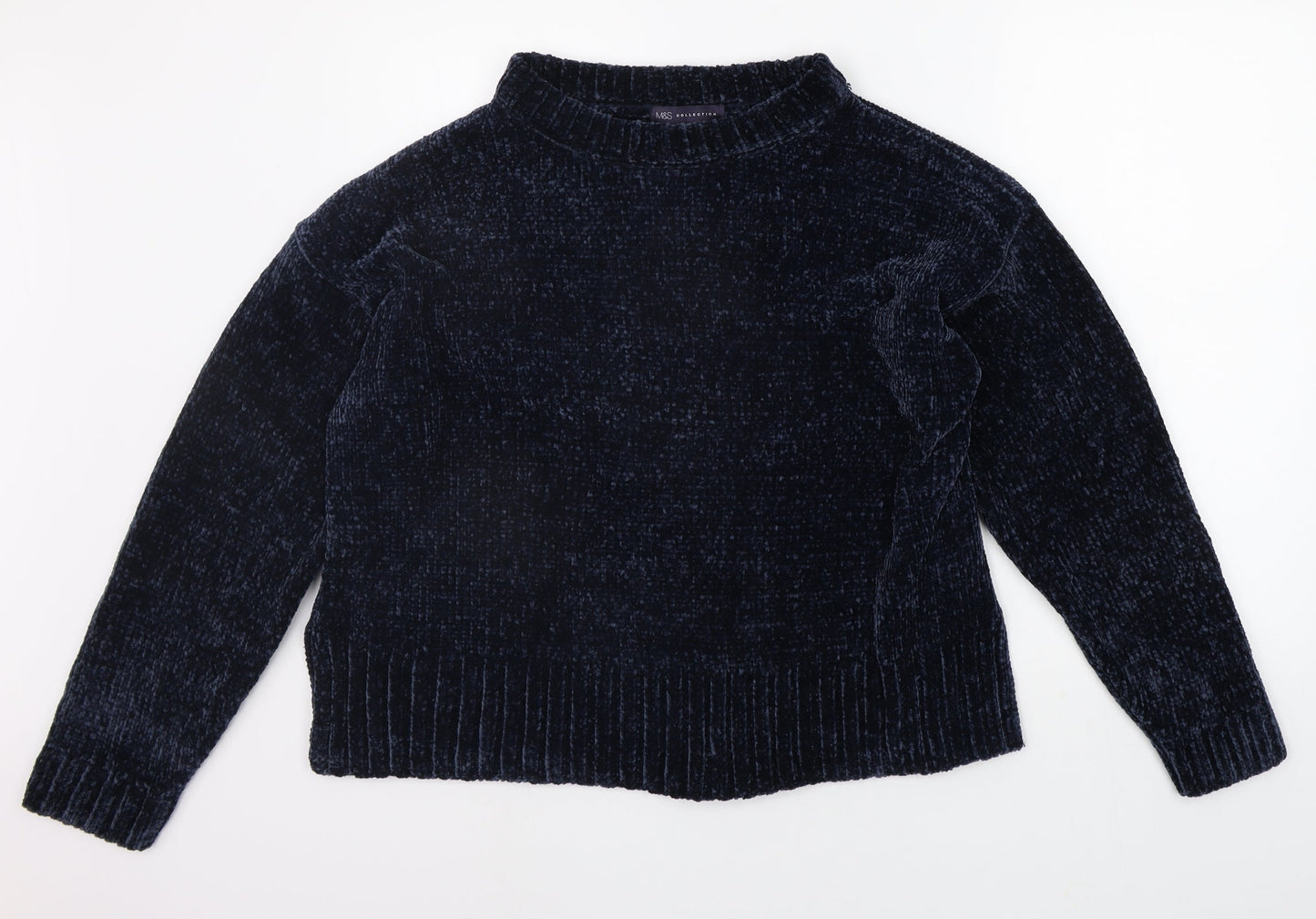 Marks and Spencer Womens Blue   Pullover Jumper Size L