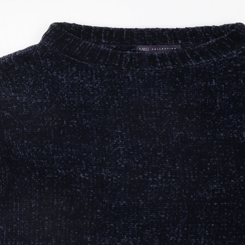 Marks and Spencer Womens Blue   Pullover Jumper Size L