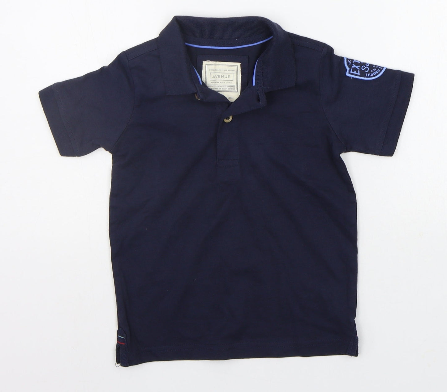 Avenue Boys Blue   Basic Polo Size 5-6 Years