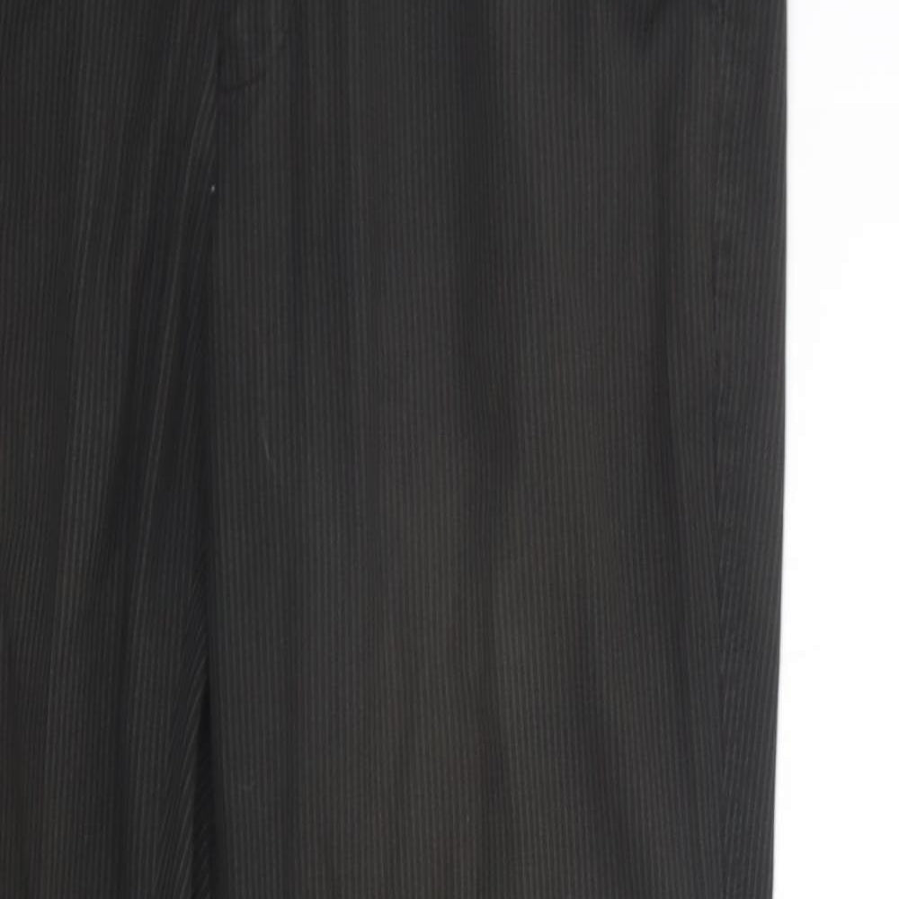 F&F Womens Black Striped  Trousers  Size 32 in L31 in
