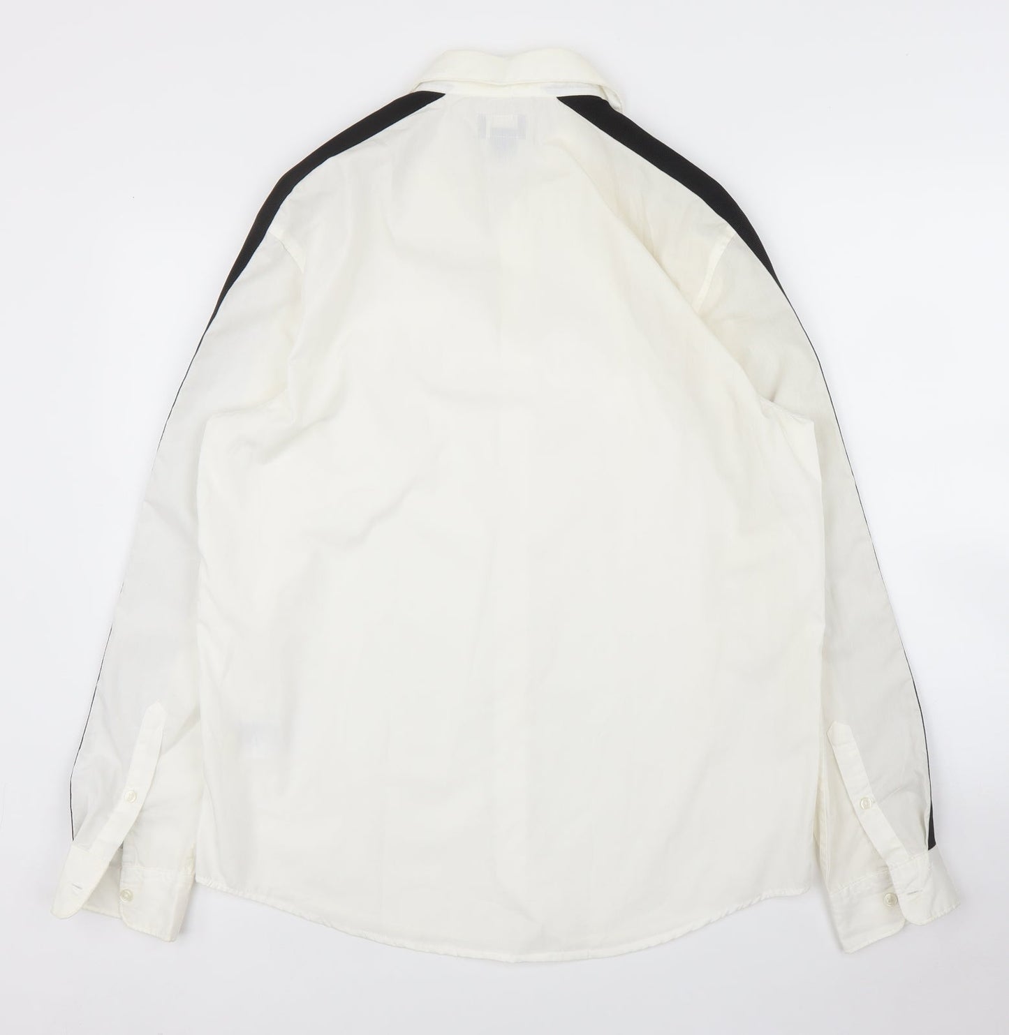 H&M Mens White    Button-Up Size M