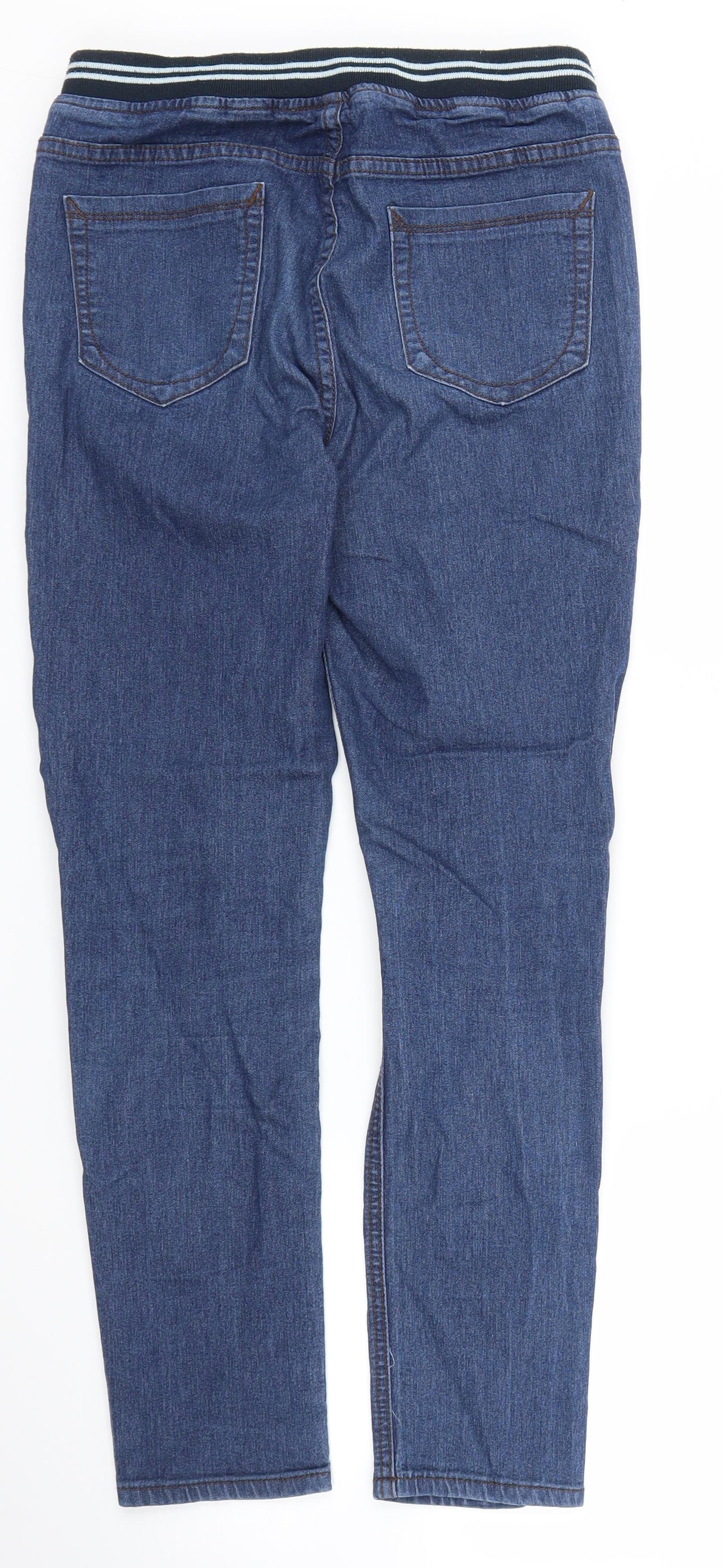 Preworn Womens Blue  Denim Straight Jeans Size S L25 in