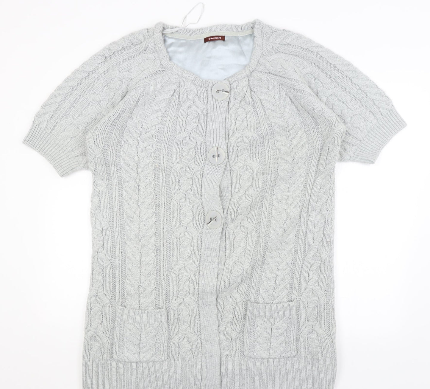 Savoir Womens Grey   Cardigan Jumper Size M