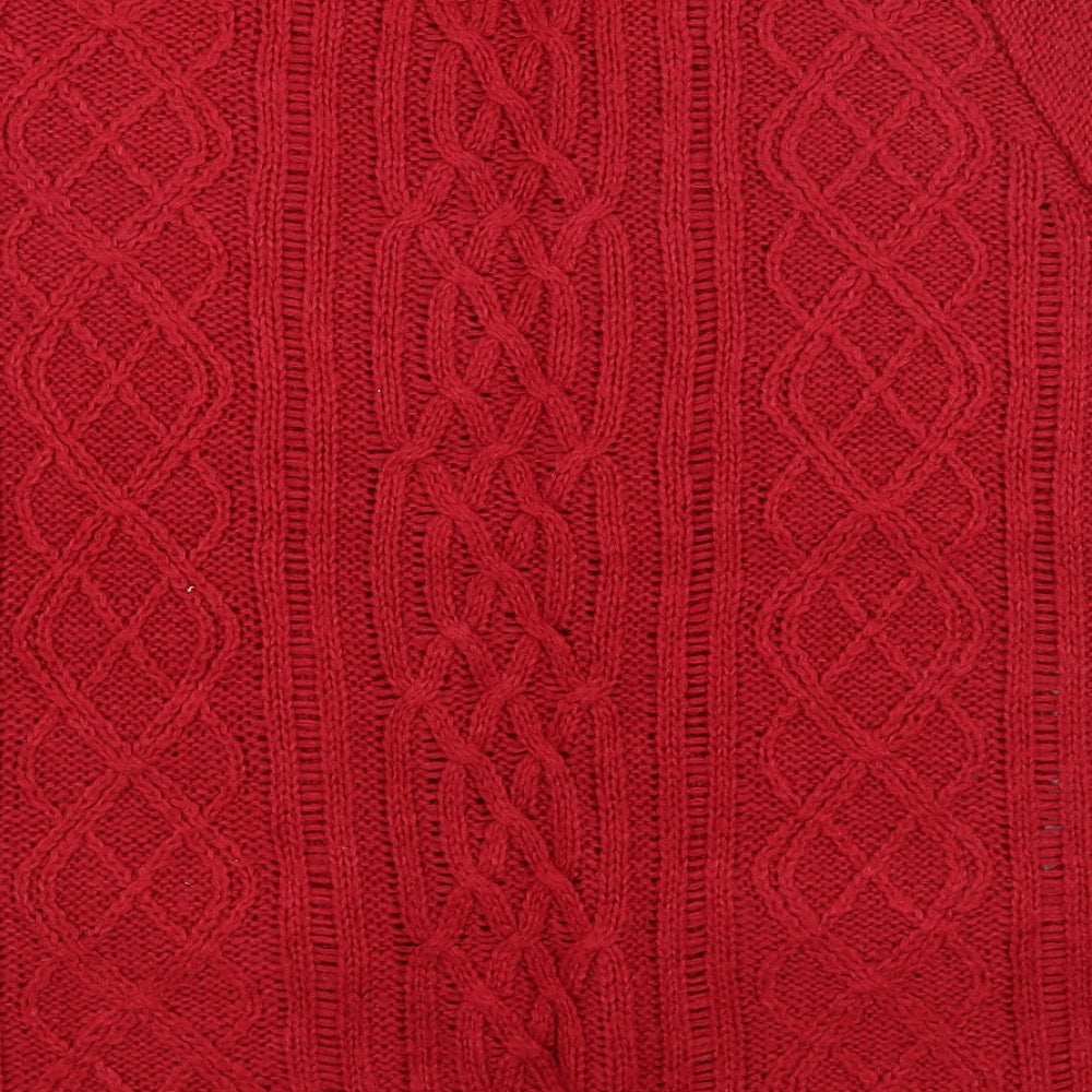 New Look Womens Red   Pullover Jumper Size 18