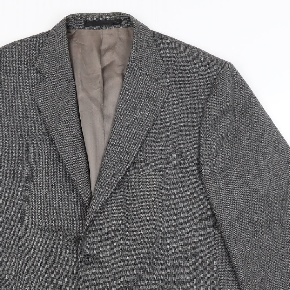 M&S Mens Grey   Jacket Blazer Size XL