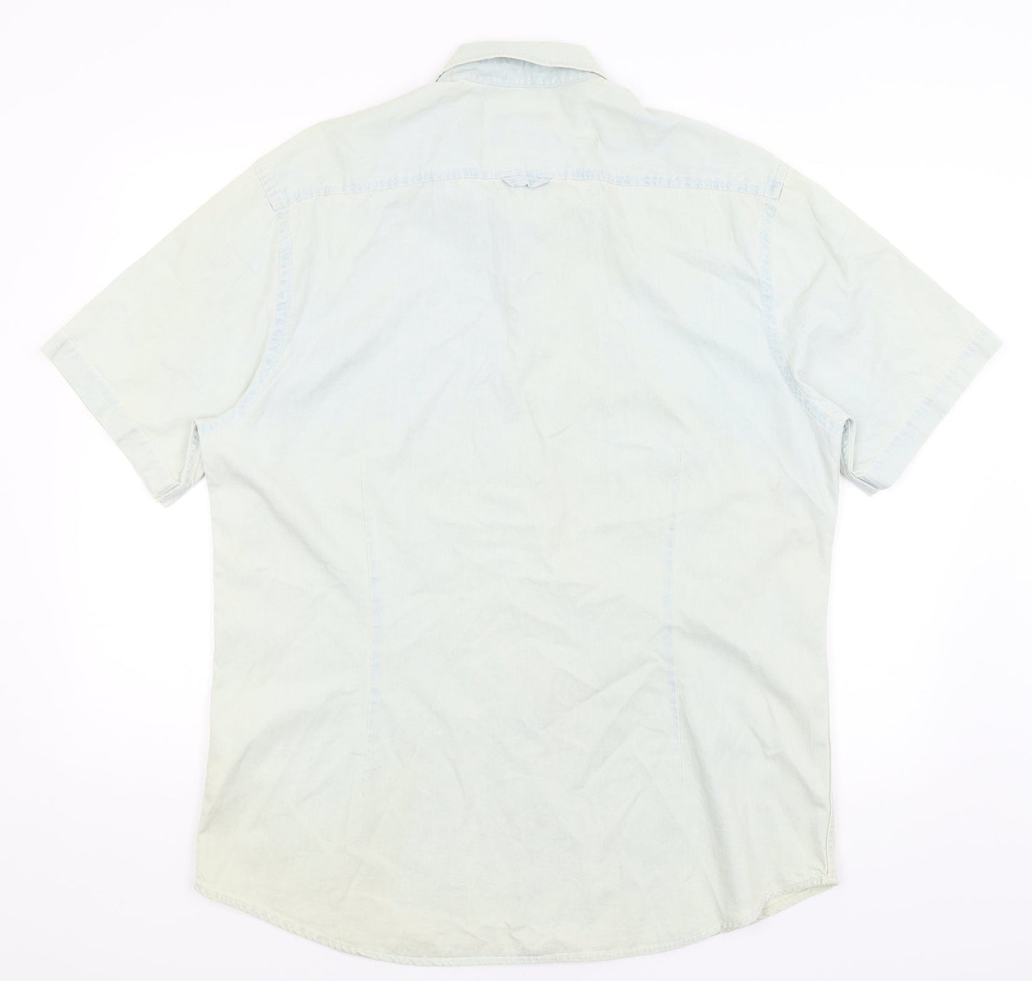 Burton Menswear Mens Blue    Button-Up Size XL