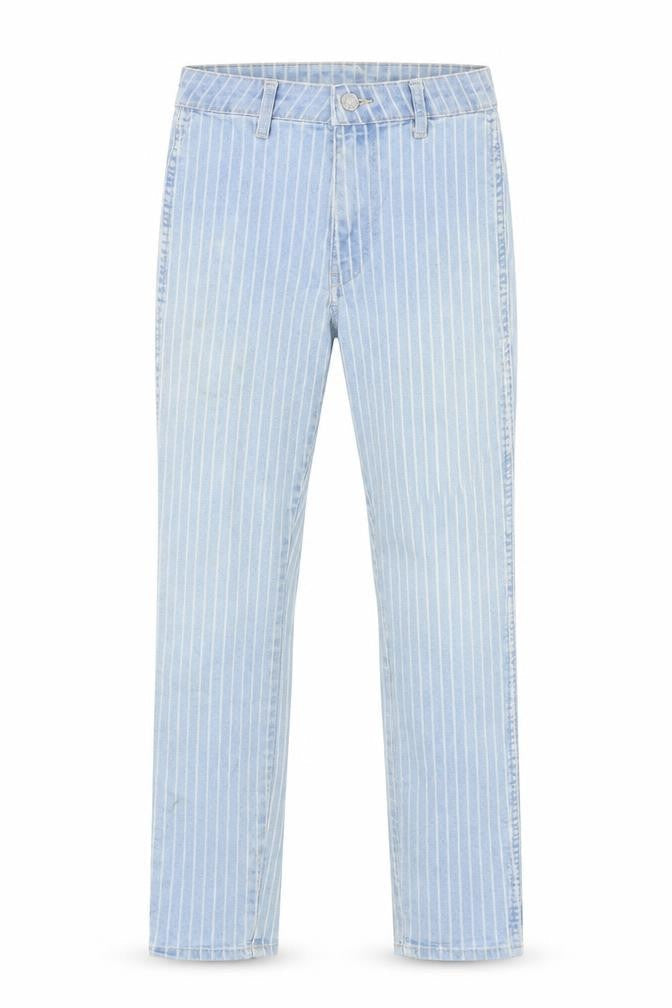 H&M Womens Blue Striped  Skinny Jeans Size 25 in L24.5 in