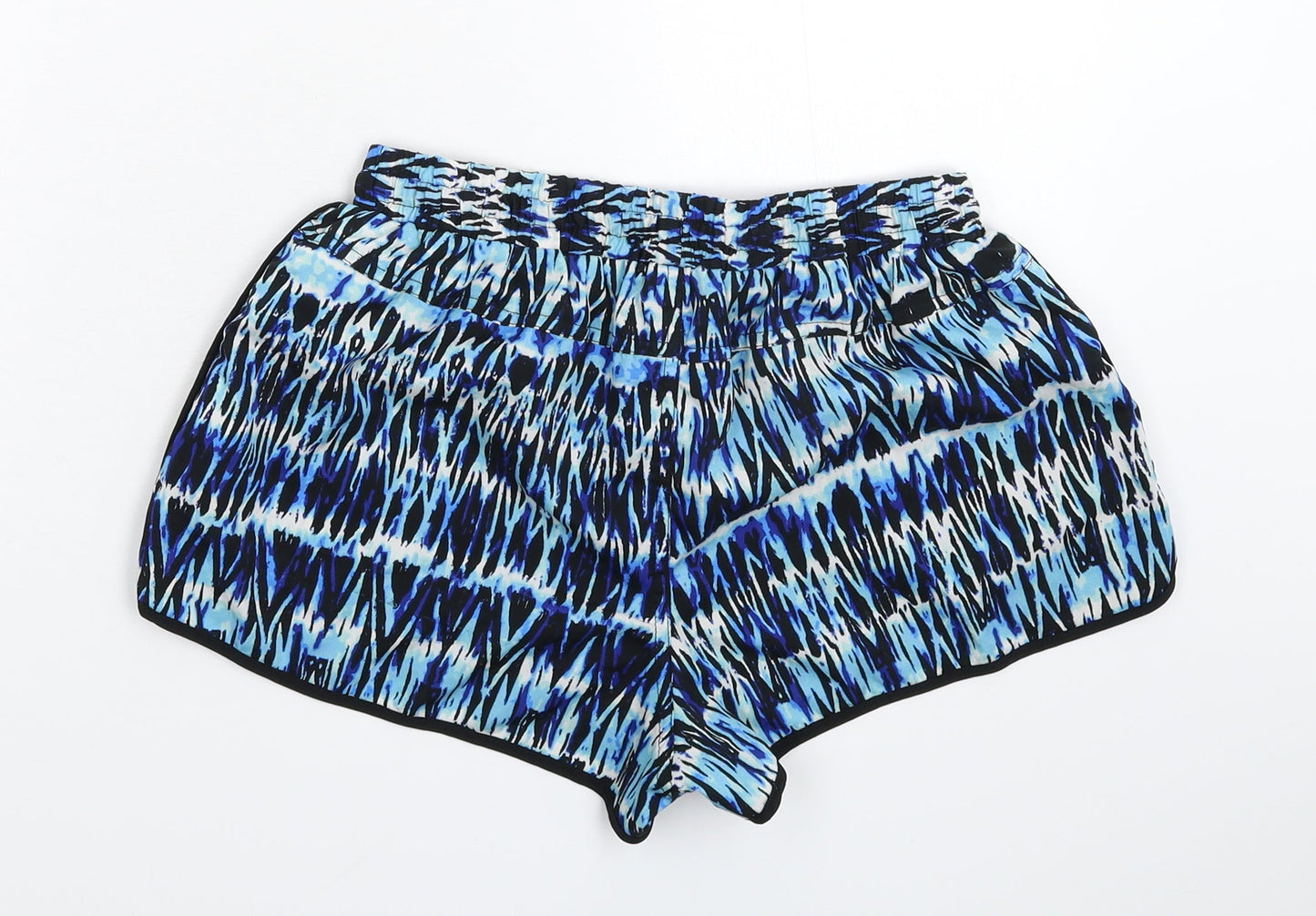 Denim & Co. Womens Multicoloured Geometric  Hot Pants Shorts Size 8