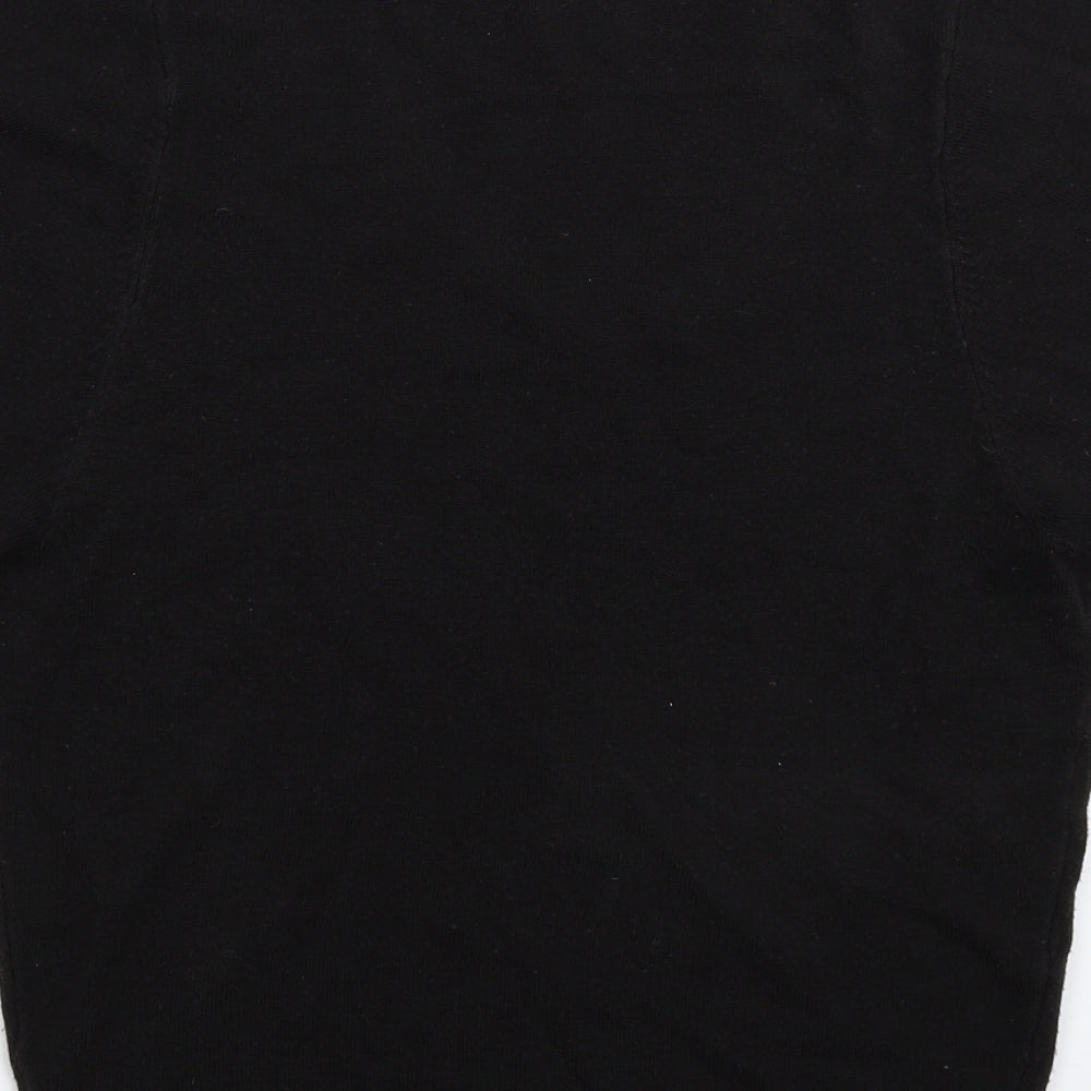 South Womens Black  Knit Pullover Jumper Size 8