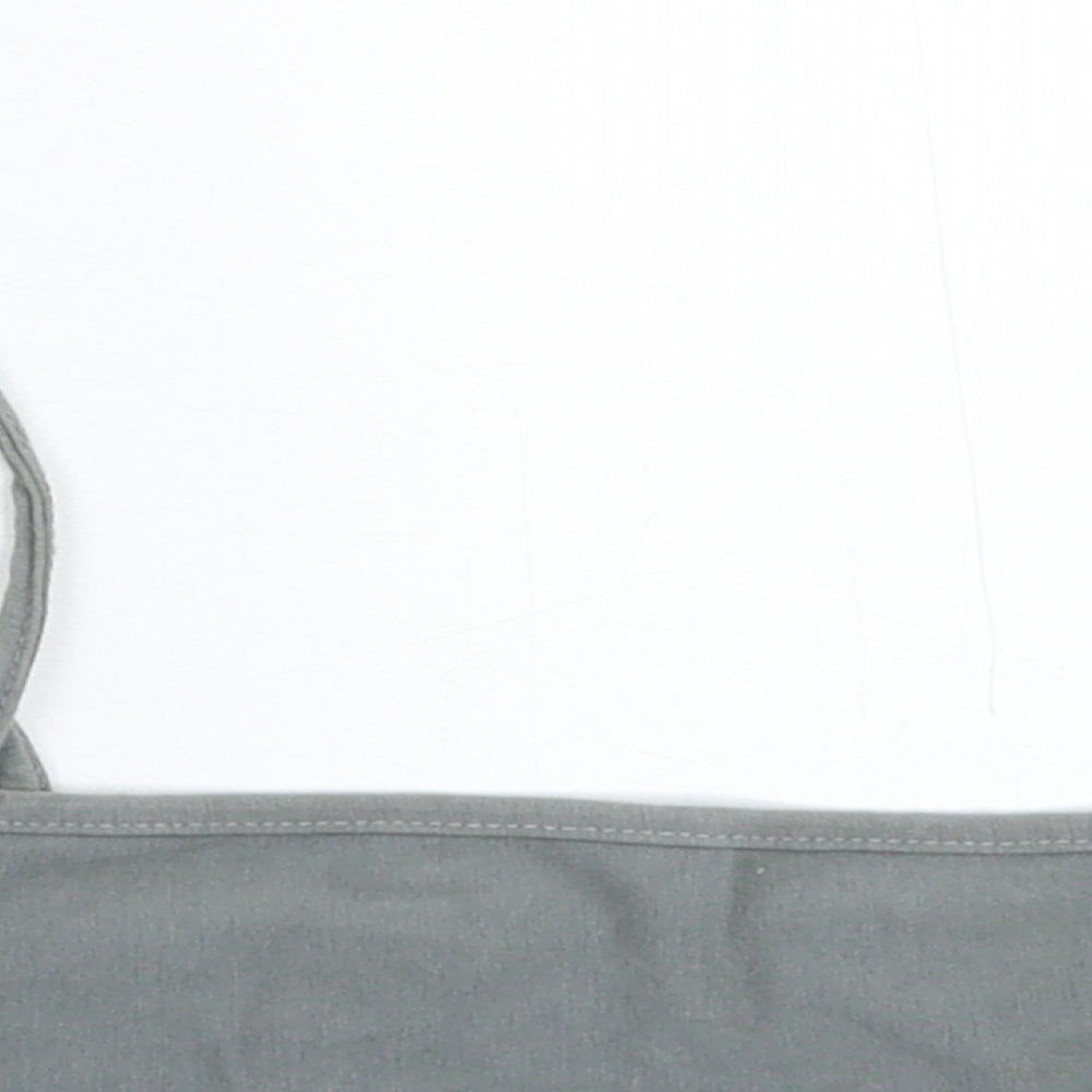 PRETTYLITTLETHING Womens Grey   Cropped Tank Size 4