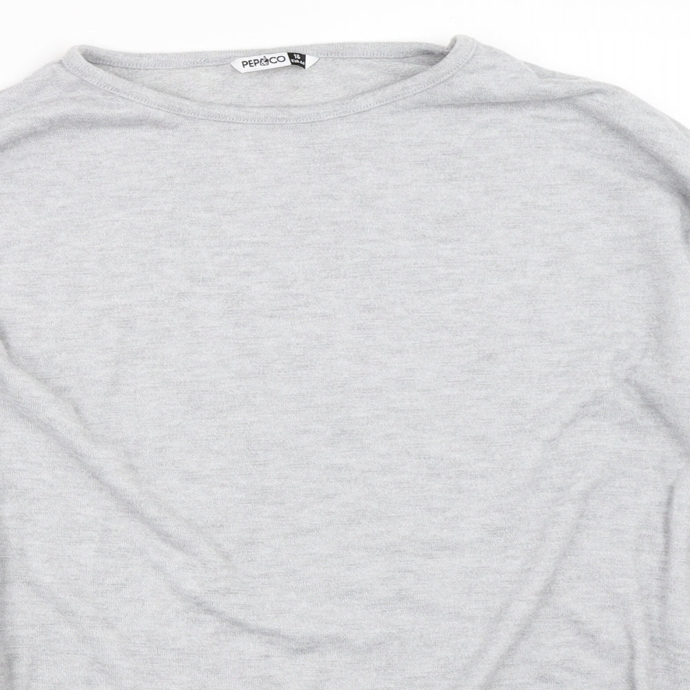 Pep&Co Womens Grey   Pullover Jumper Size 16