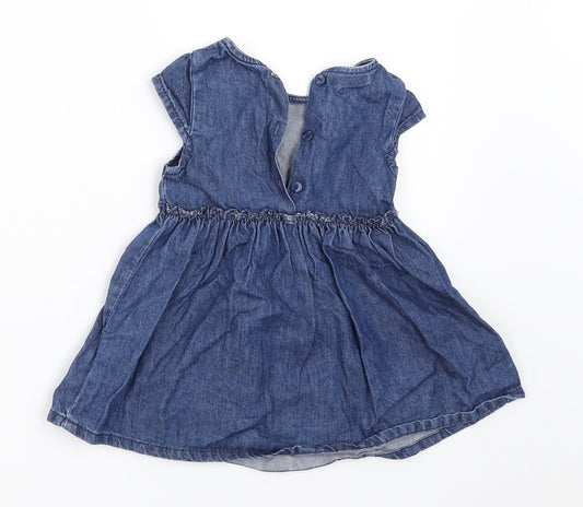 NEXT Girls Blue  Denim Fit & Flare  Size 3-6 Months