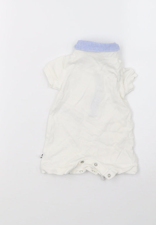 Debenhams Boys White   Babygrow One-Piece Size Newborn