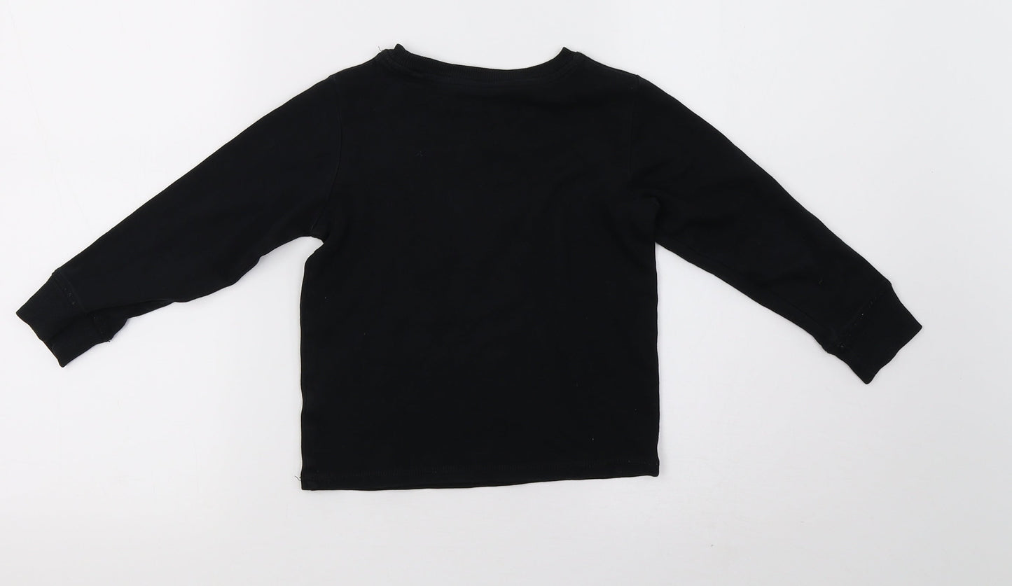 NEXT Girls Black   Pullover Sweatshirt Size 5 Years