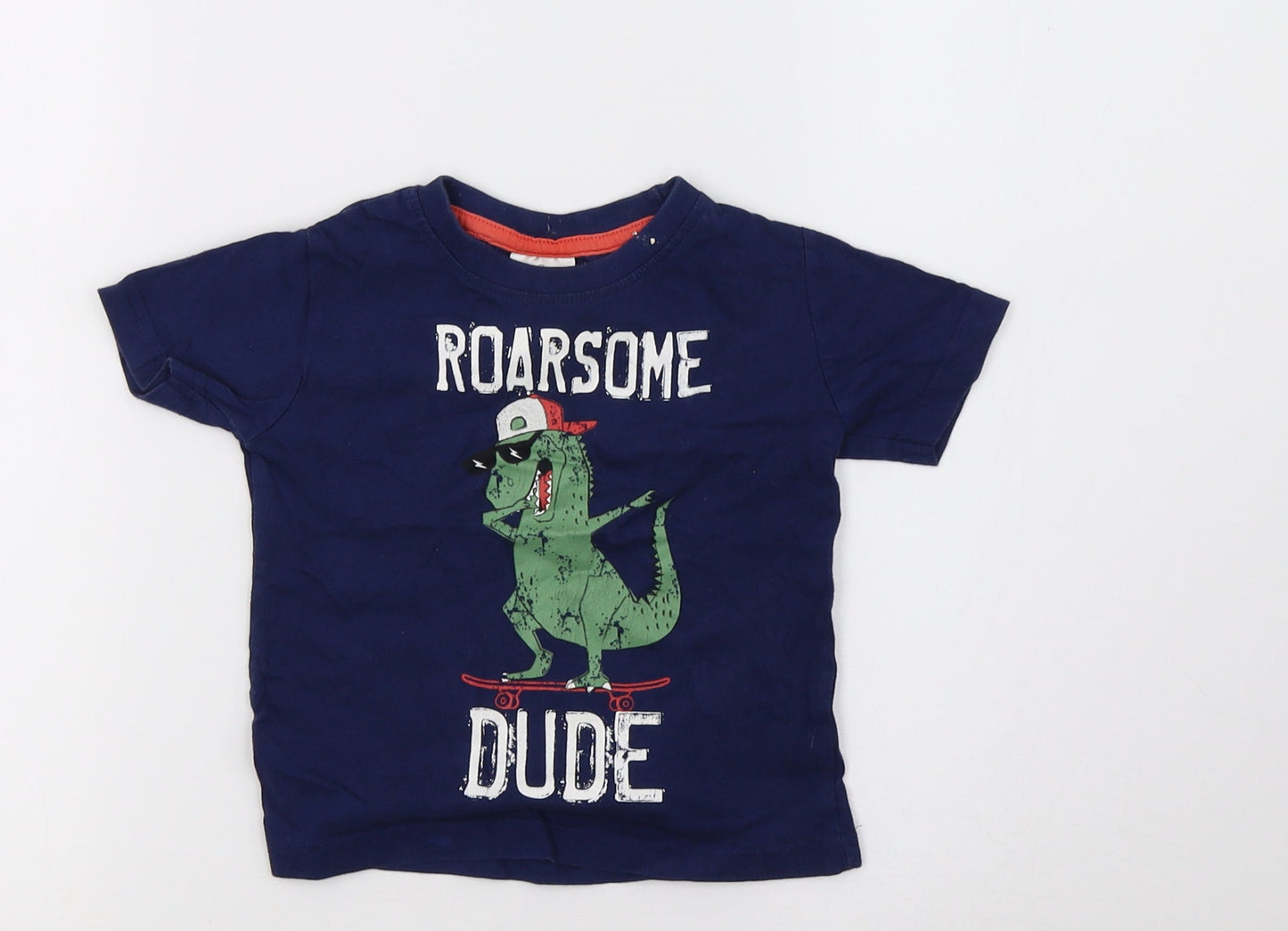 Peacocks Boys Blue   Pullover T-Shirt Size 9-12 Months