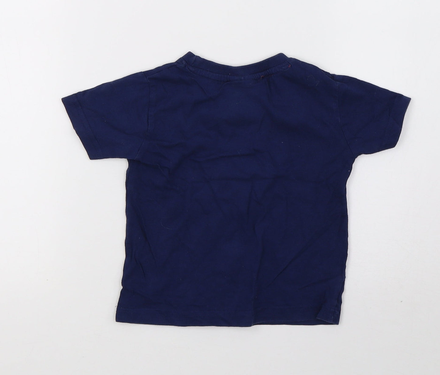 Peacocks Boys Blue   Pullover T-Shirt Size 9-12 Months