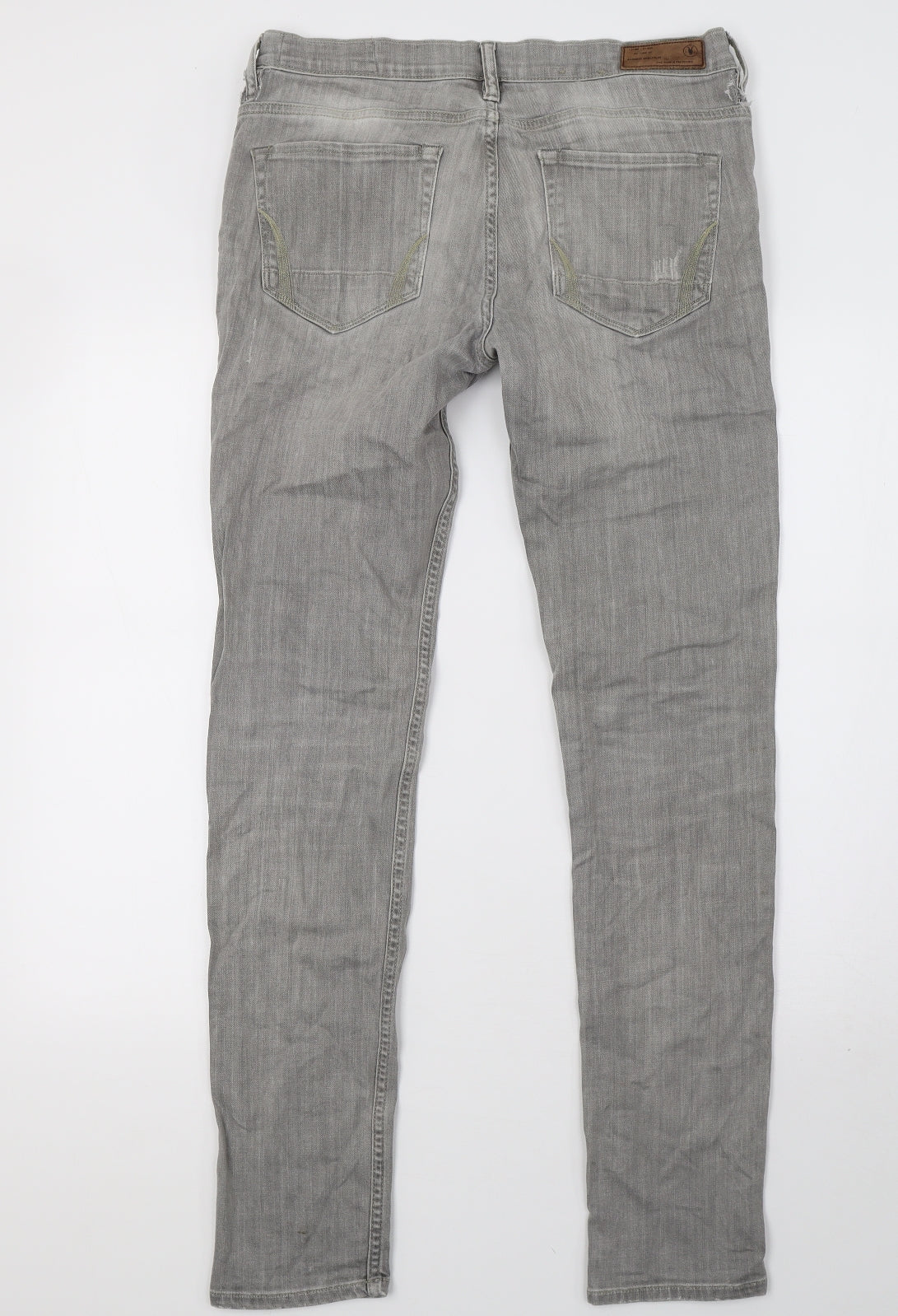 Preworn Mens Grey  Denim Skinny Jeans Size 30 L32 in