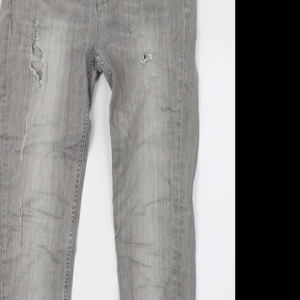 Preworn Mens Grey  Denim Skinny Jeans Size 30 L32 in