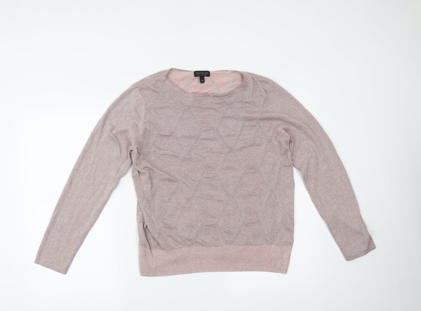 Topshop Womens Pink   Pullover Jumper Size 16