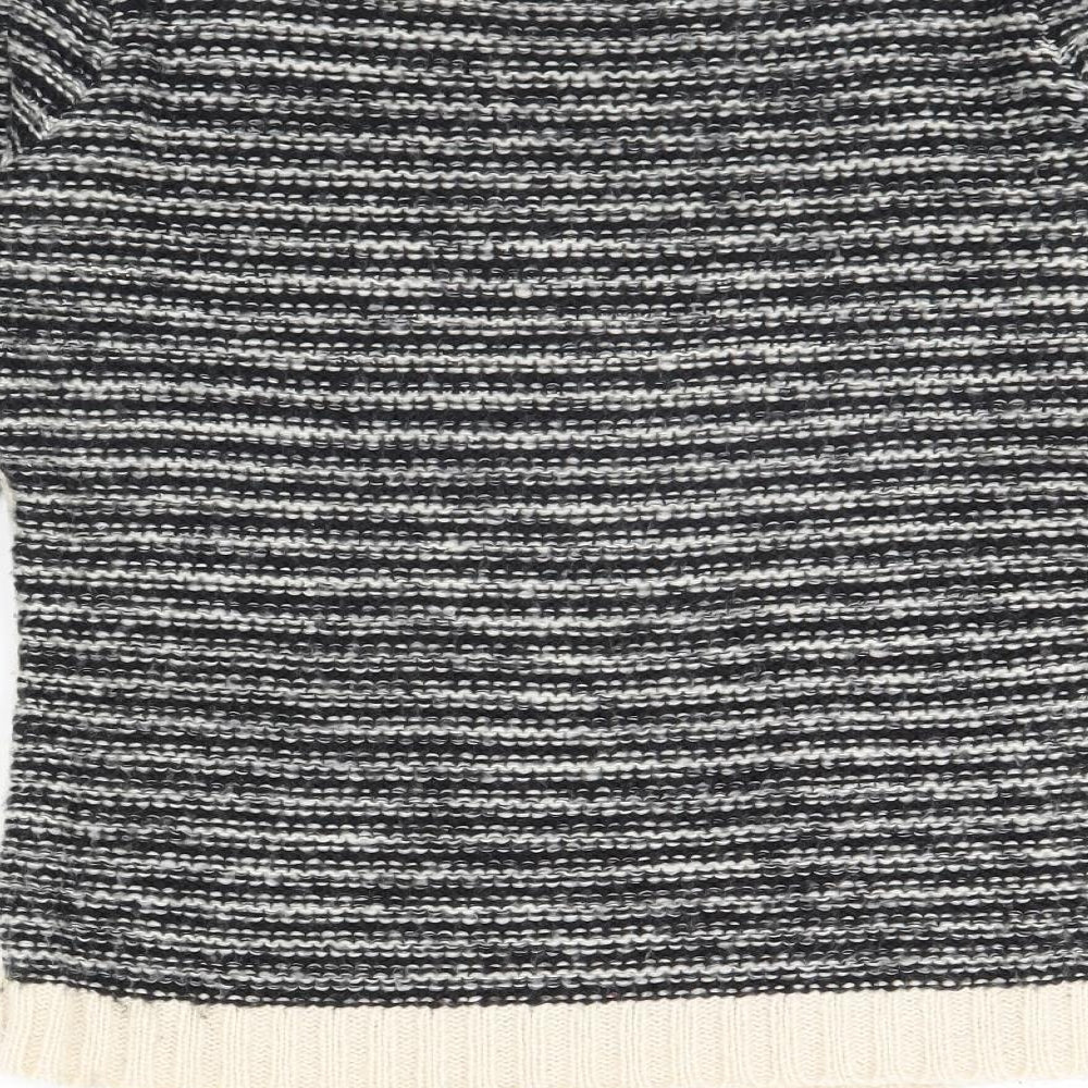 Dunnes Stores Womens Black Striped  Pullover Jumper Size 10