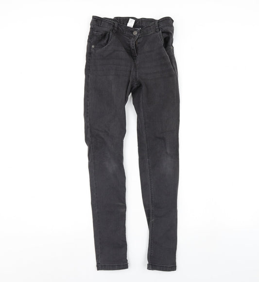 TU Girls Black  Denim Skinny Jeans Size 12 Years