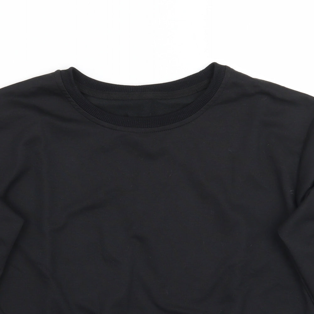 SheIn Girls Black   Pullover Jumper Size 15 Years