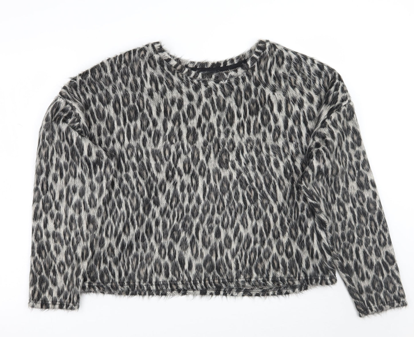 Newlook Womens Beige Animal Print  Pullover Jumper Size L