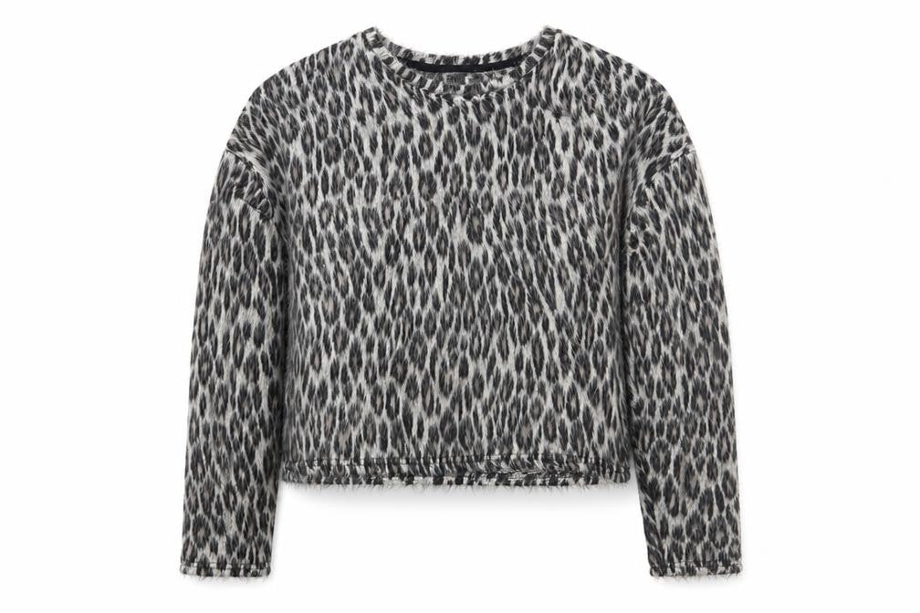 Newlook Womens Beige Animal Print  Pullover Jumper Size L