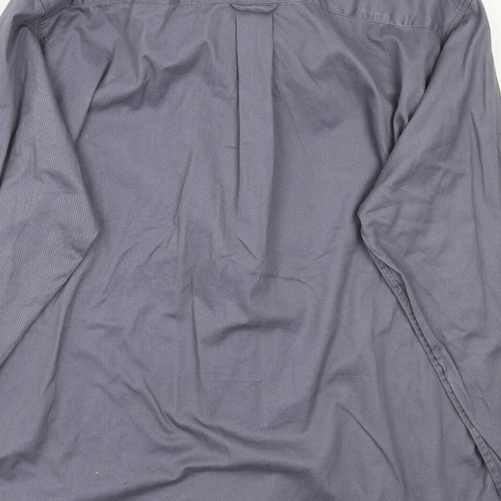 Zantos Mens Grey    Button-Up Size XL
