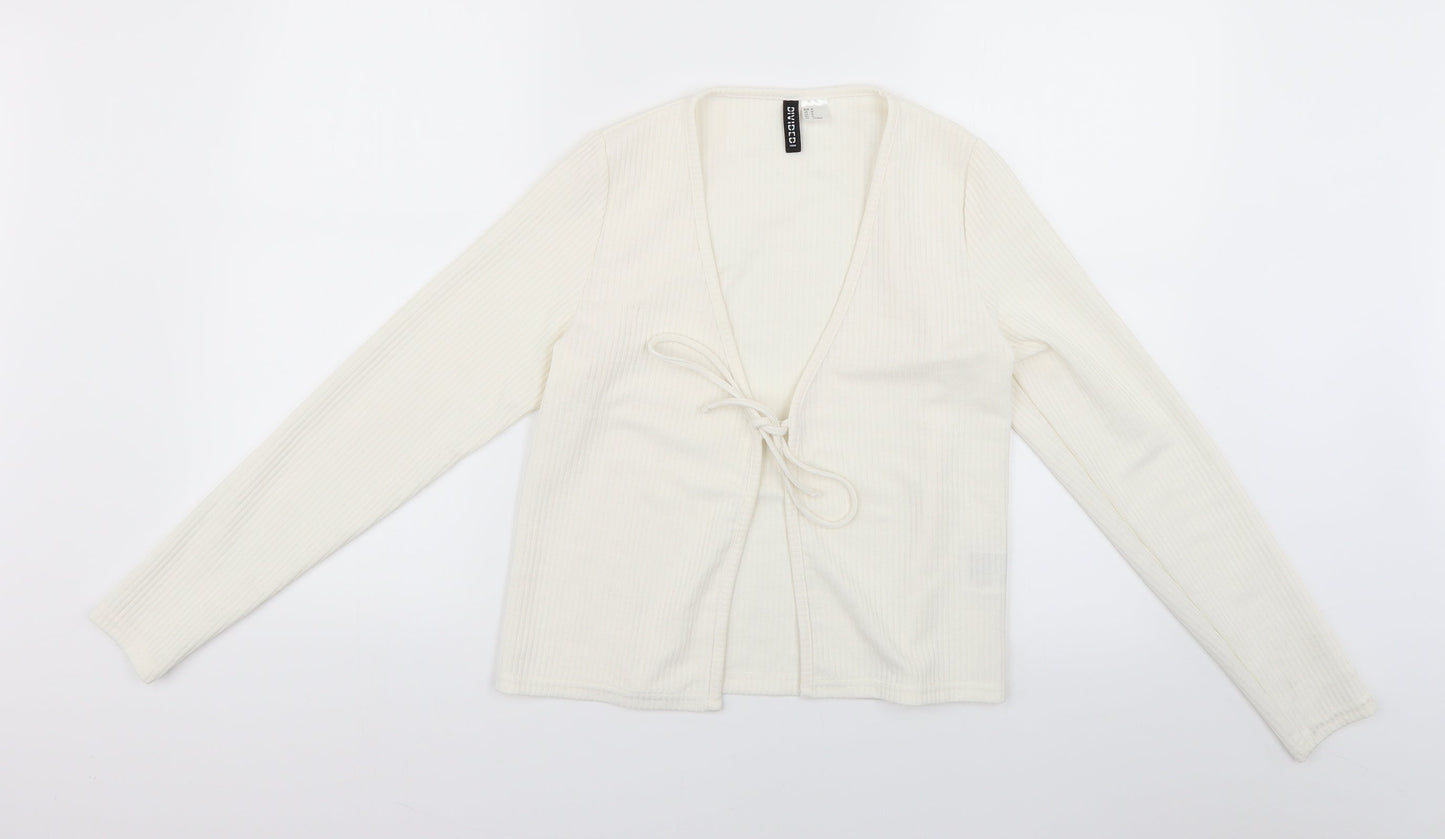 Divided Womens Beige  Knit Cardigan Jumper Size M