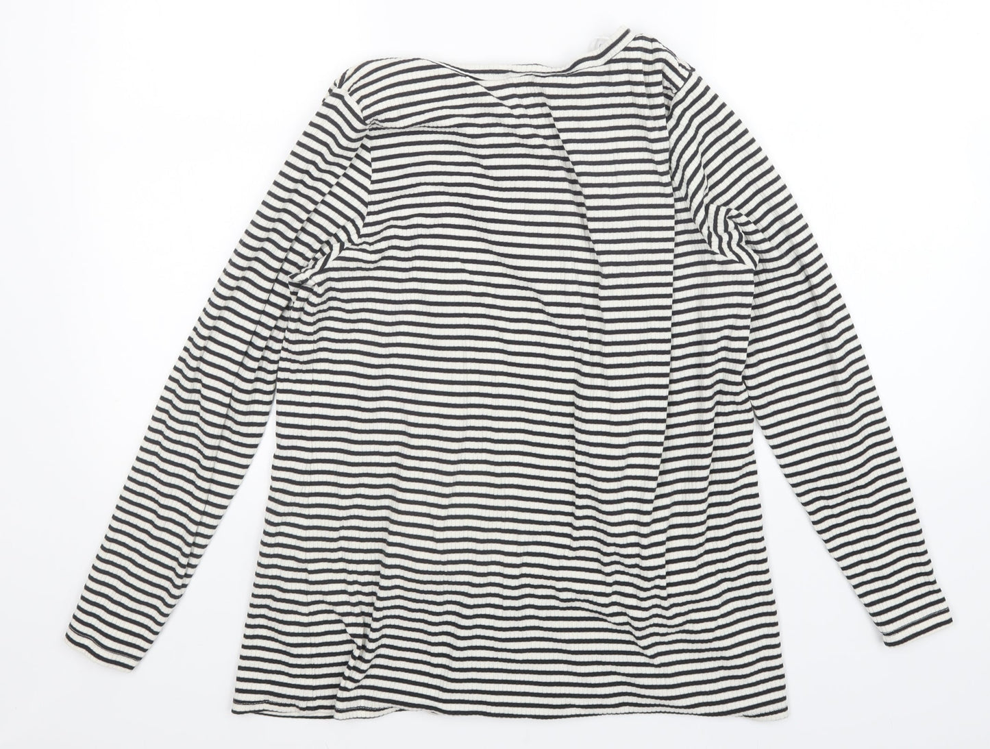 H&M Womens Multicoloured Striped  Pullover Jumper Size XL