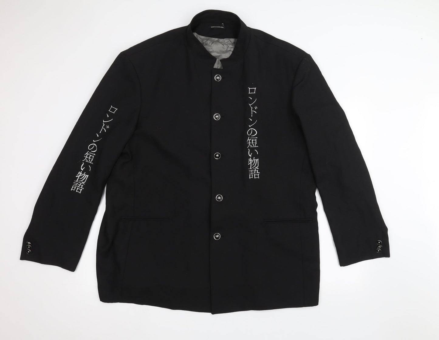 Shortes London Mens Black   Jacket Suit Jacket Size 40