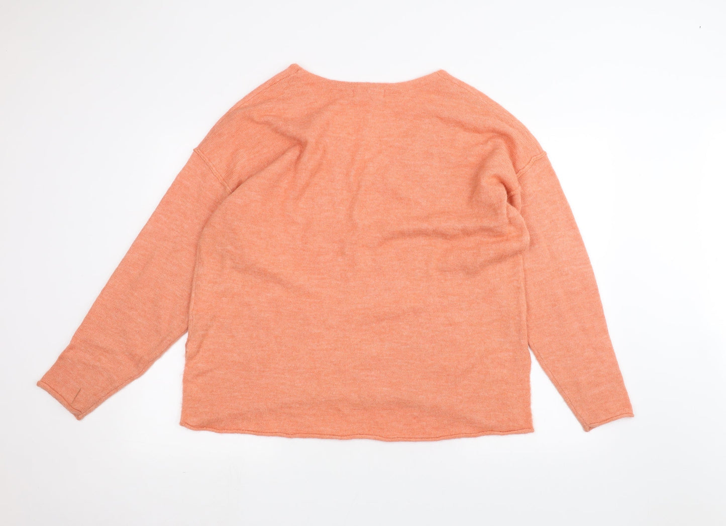 H&M Womens Orange   Pullover Jumper Size S