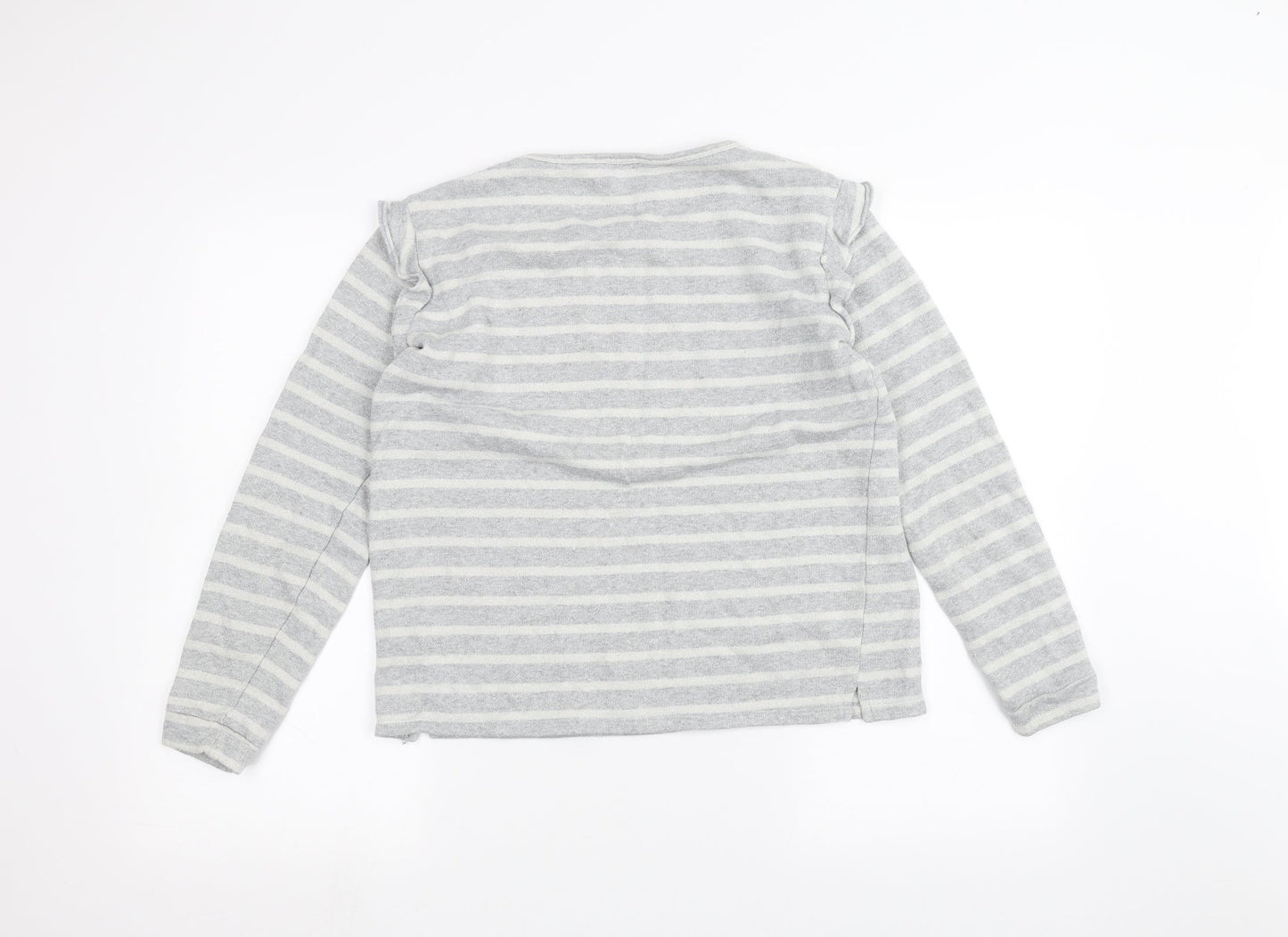 Papaya Womens Grey Striped  Pullover Jumper Size 12